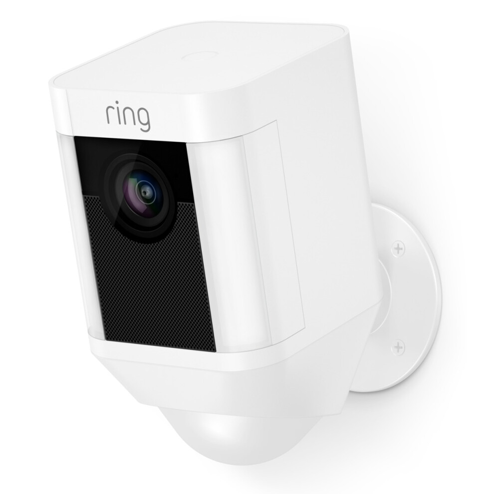 Ring Spotlight Battery Cam - White | Home Security Camera