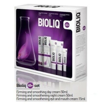 BIOLIQ set 45+, firming and smoothening cream for day + night + eye cream uk