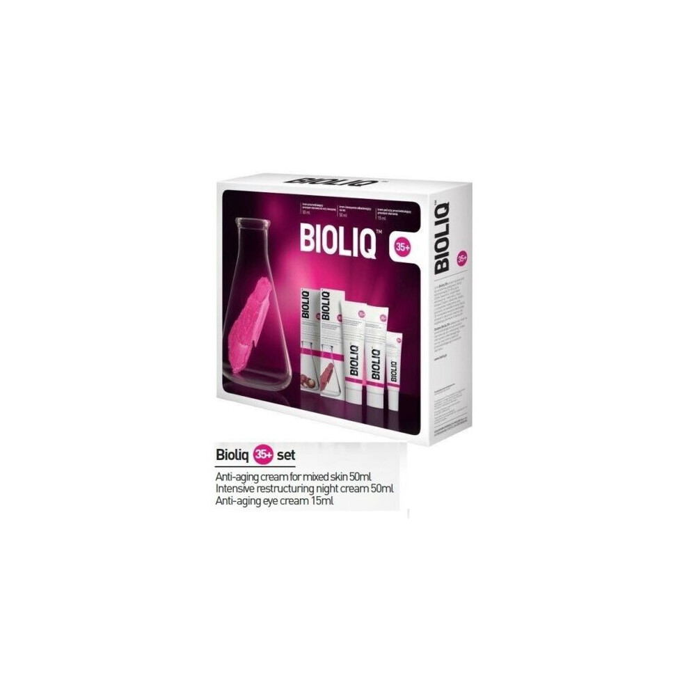 BIOLIQ 35+ Gift Set Day Cream/ Night Cream/Under Eyes Anti Age Cream,Mixed Skin