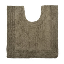 (Mocha) Allure Toilet Mat Pedestal Extra Thick Reversible Cotton Mat