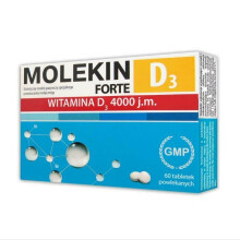 Molekin D3 forte 60 tab shortage of vitamin D3 Osteoporose Healthy bones kosci