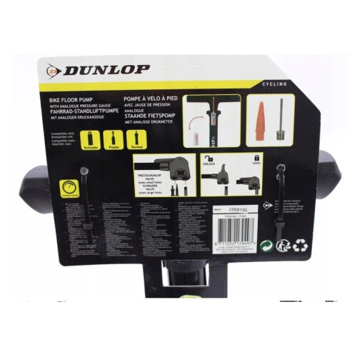 Dunlop Dunlop Floor Pump with Pressure Gauge (61.5 cm) 2