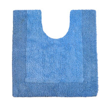 (Cornish Blue) Allure Toilet Mat Pedestal Extra Thick Reversible Cotton Mat