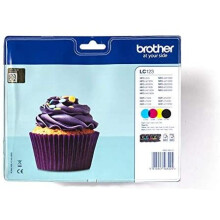 Brother LC-123BK/LC-123C/LC-123M/LC-123Y Inkjet Cartridges, Black/Cyan/Magenta/Yellow, Multi-Pack, High Yield, Includes 4 x Inkjet Cartridges, Brother