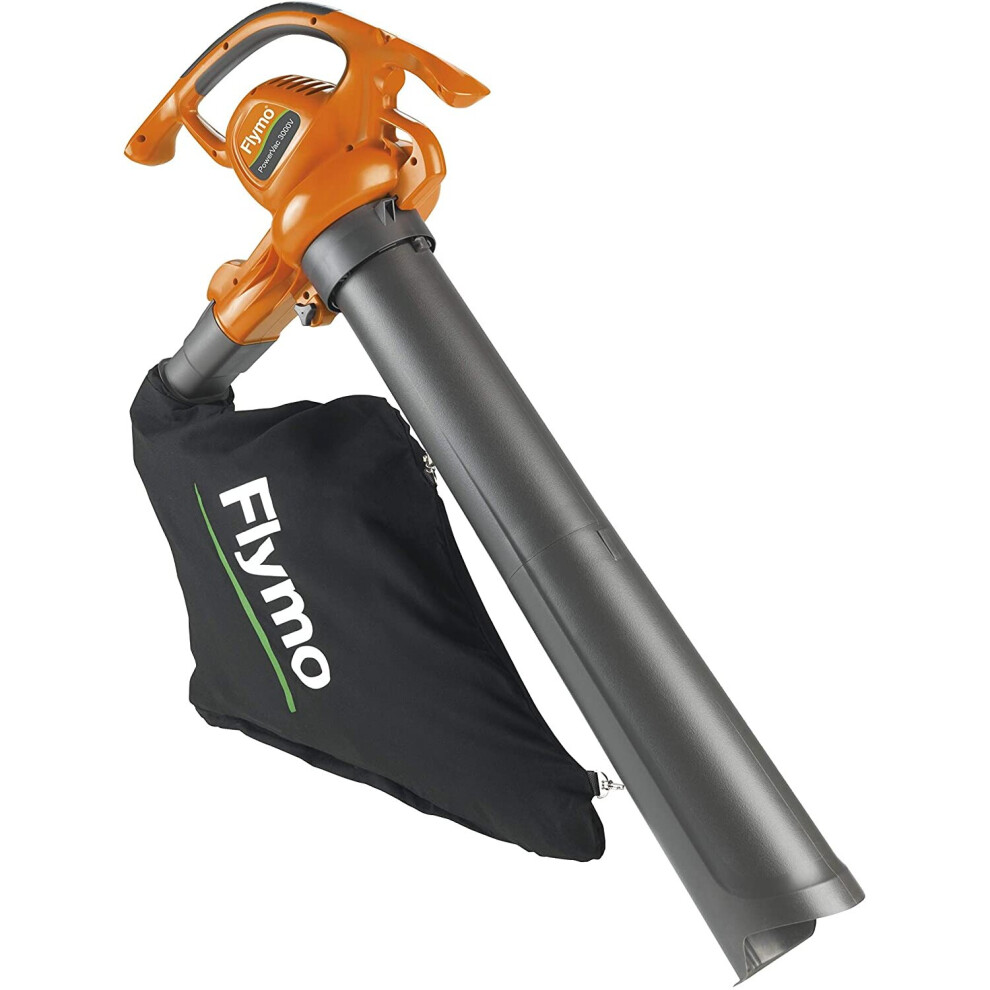 Flymo PowerVac 3000V Electric Blower, 3000W, 310 km/h Blow Speed