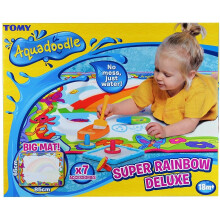 Aquadoodle Super Rainbow Deluxe Large Water Doodle Mat, Official TOMY No Mess Colouring & Drawing Game, Suitable for Toddlers and Children From 18 Mon
