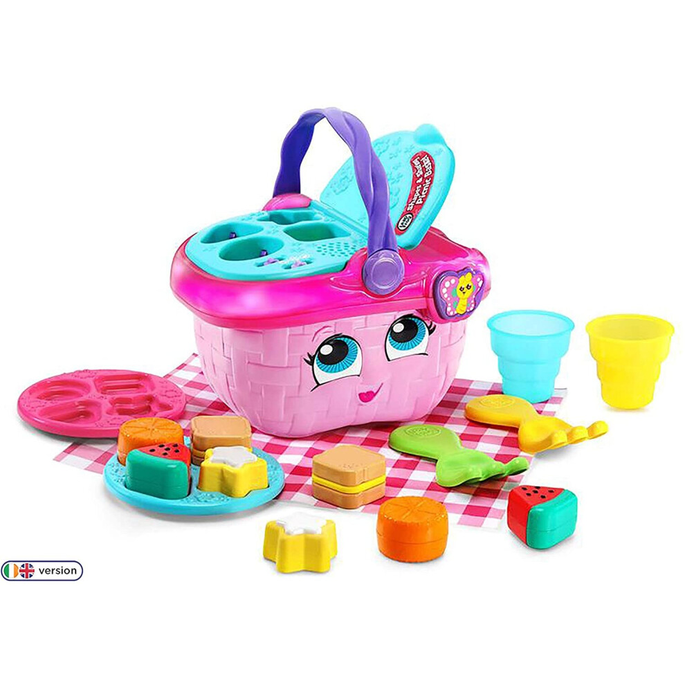 LeapFrog 603603 Shapes & Sharing Picnic Basket Baby Toy Educational and Interactive 16 Pieces for Creative and Learning Play For Boys & Girls 6 months