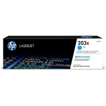 HP CF541X 203X High Yield Original LaserJet Toner Cartridge, Cyan, Single Pack