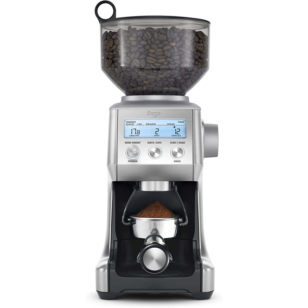 Sage BCG820BSSUK the Smart Grinder Pro Coffee Grinder - Silver