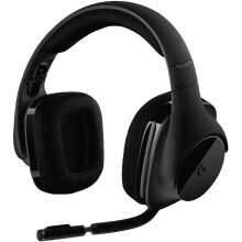 Logitech G533 Wireless Gaming Headset, 7.1 Surround Sound, DTS Headphone:X, 40 mm Pro-G Drivers, Noise-Cancelling Mic, 2.4 GHz Wireless, Lightweight,