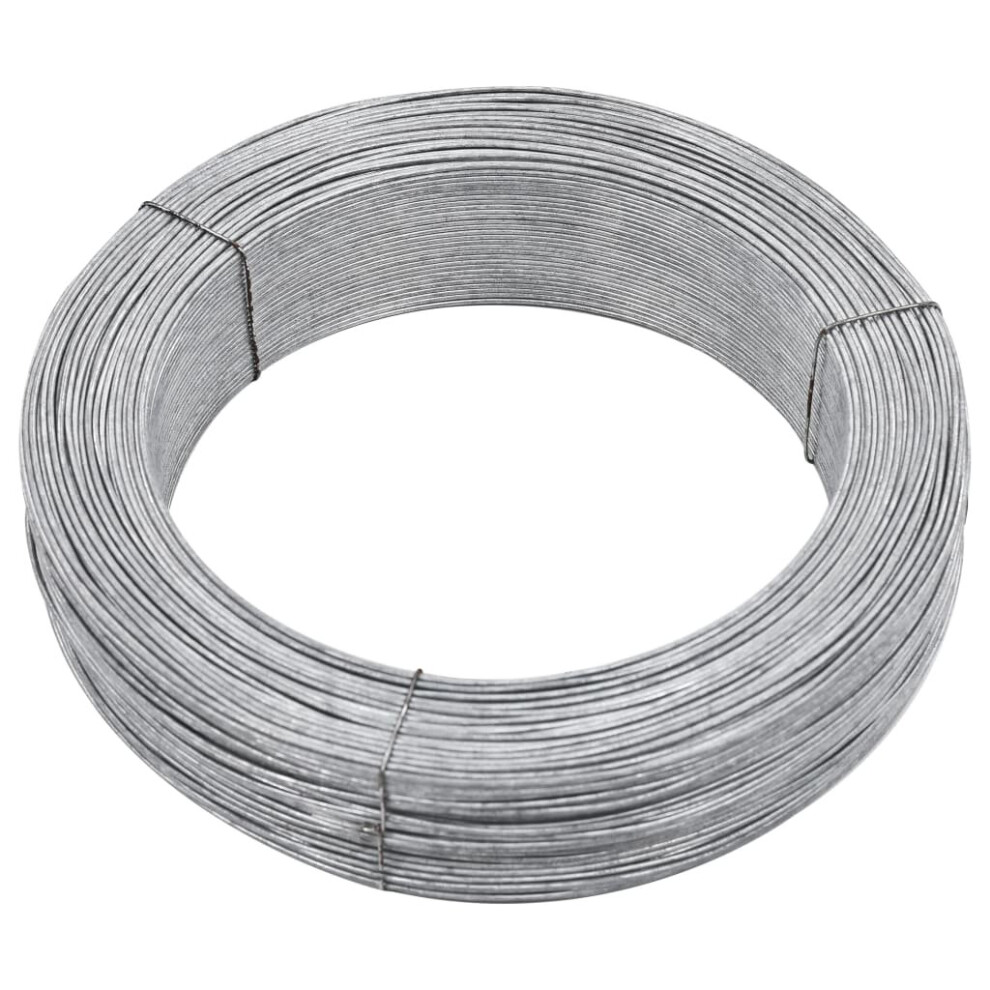 vidaXL Fence Binding Wire 2mm Steel Tension Tie Roll Wrap Wire Mesh Garden