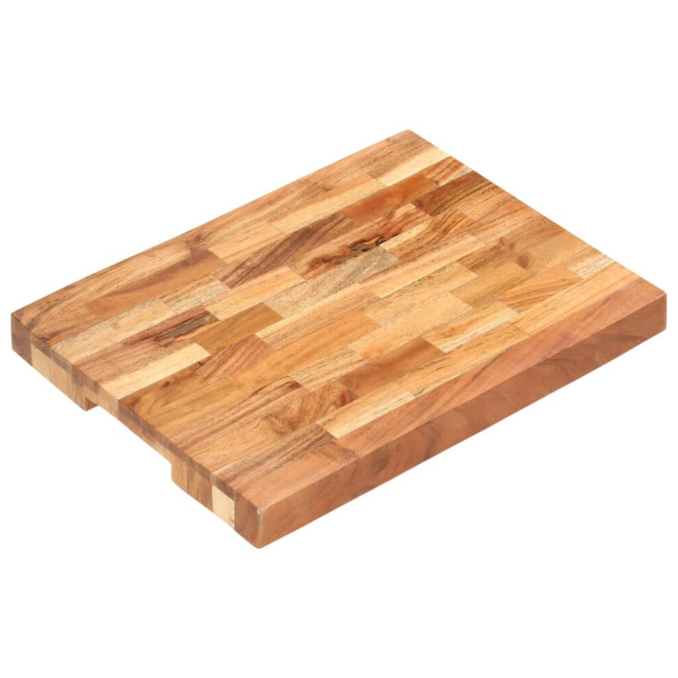 vidaXL Solid Acacia Wood Chopping Board Kitchen Catering Food Cutting Board