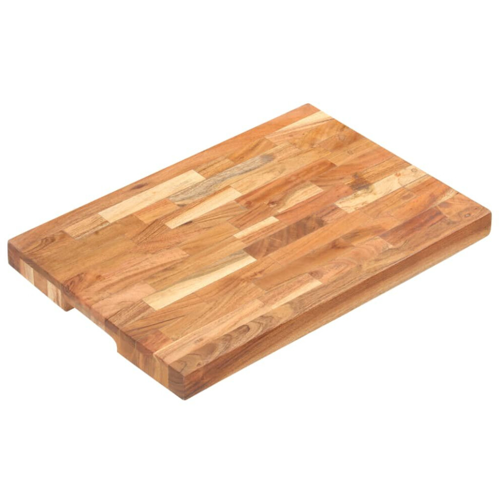 vidaXL Solid Acacia Wood Chopping Board Kitchen Catering Food Cutting Board