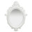 VidaXL vidaXL Wall Mirror Castle Style White Hanging Mirror Antique Mirror Bathroom 1