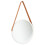 VidaXL vidaXL Wall Mirror with Strap 40 cm White Hanging Mirror Retro Mirror Bathroom 1