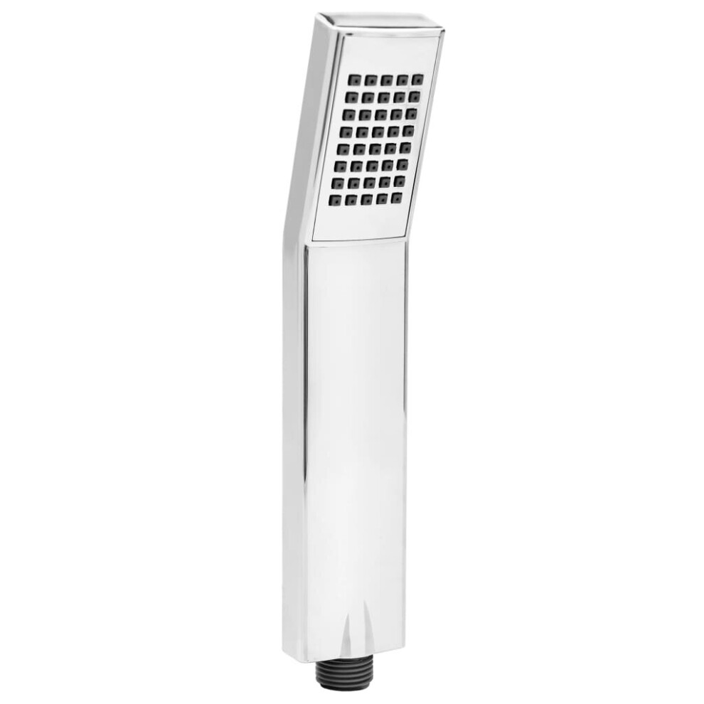 Vidaxl Handheld Shower Head Chrome Bathroom Bathing Hand Shower Set Headset