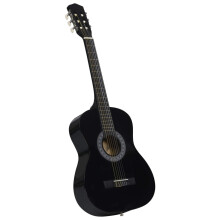 vidaXL Classical Guitar for Beginner and Kids Black 3/4 36" Music Instrument