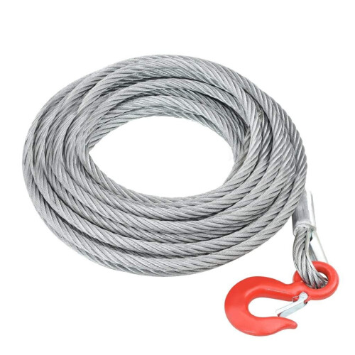 VidaXL vidaXL Wire Rope Cable 3200kg 20m Elevator Wire Winch Rope For Hoist Grinder