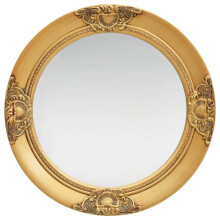 vidaXL Wall Mirror Baroque Style 50 cm Gold Hanging Mirror Antique Mirror