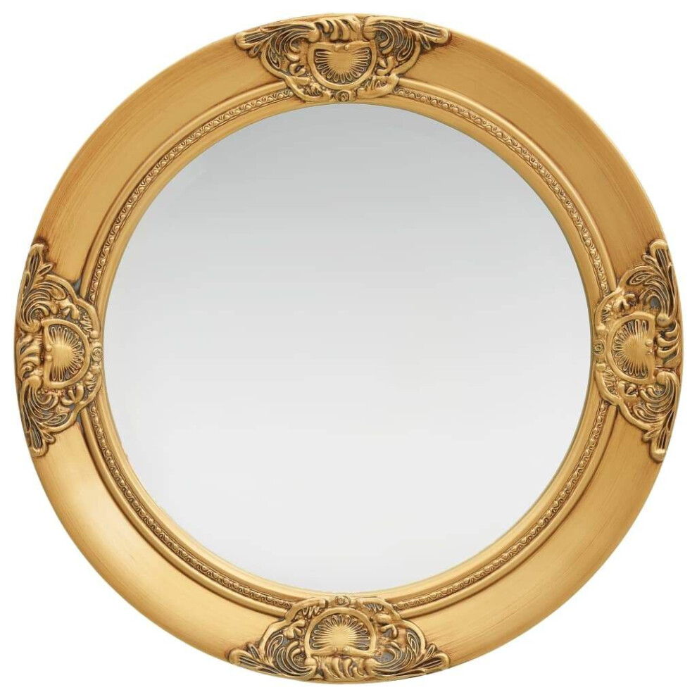 vidaXL  Wall Mirror Baroque Style 50 cm Gold