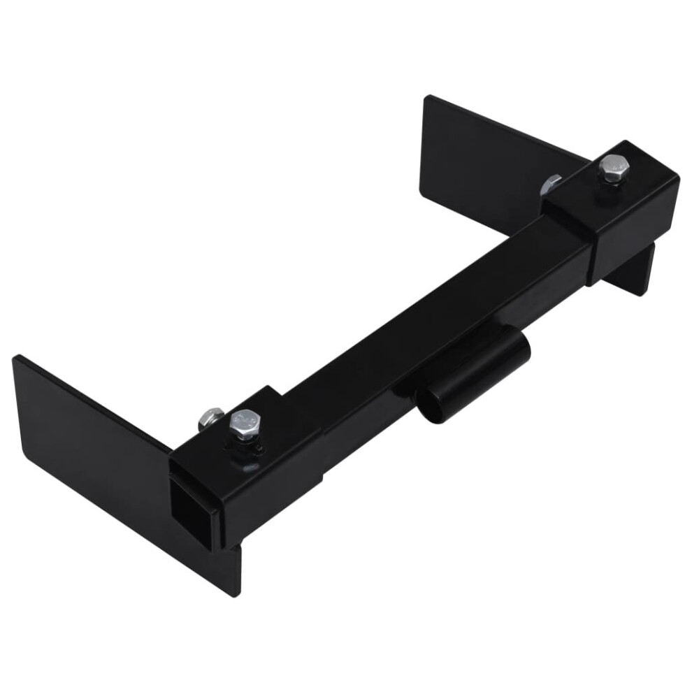 Vidaxl Snow Plow Adapter For Lawn Mower Outdoor Equipment Snow Clamp Black