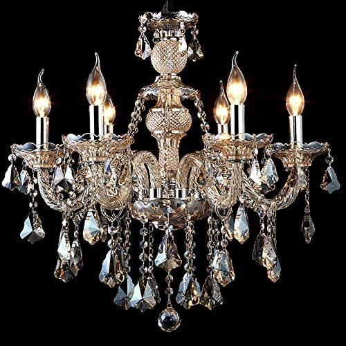 (6 Arms) 8118 Genuine K9 Crystal Chandelier Champagne 2, 5, 6, 7, 8,10,12,15, 18, 32 Arms