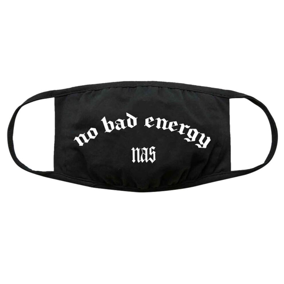 Nas Face Mask Bad Energy Official Black Protective Covering Washable Reusable 5056368624827