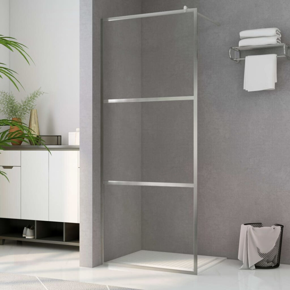 Vidaxl Walk-In Shower Wall With Clear Esg Glass Bathroom Shower Enclosure 8720286047590