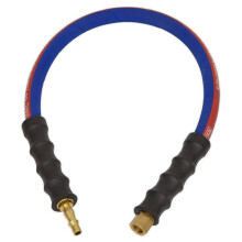 Sealey AH2R Air Leader Hose 600mm x Ø8mm with Tail Piece and 1/4"BSP Union