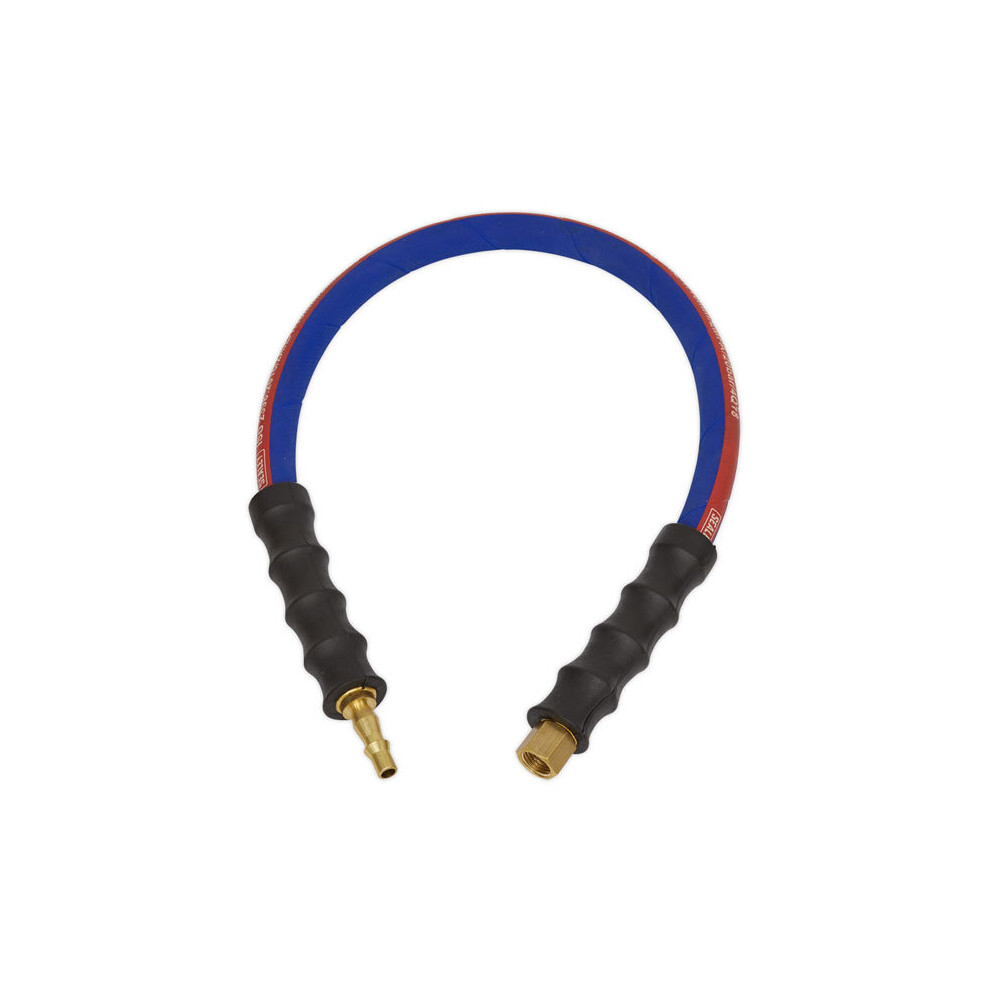 Sealey AH2R Air Leader Hose 600mm x Ø8mm with Tail Piece and 1/4"BSP Union