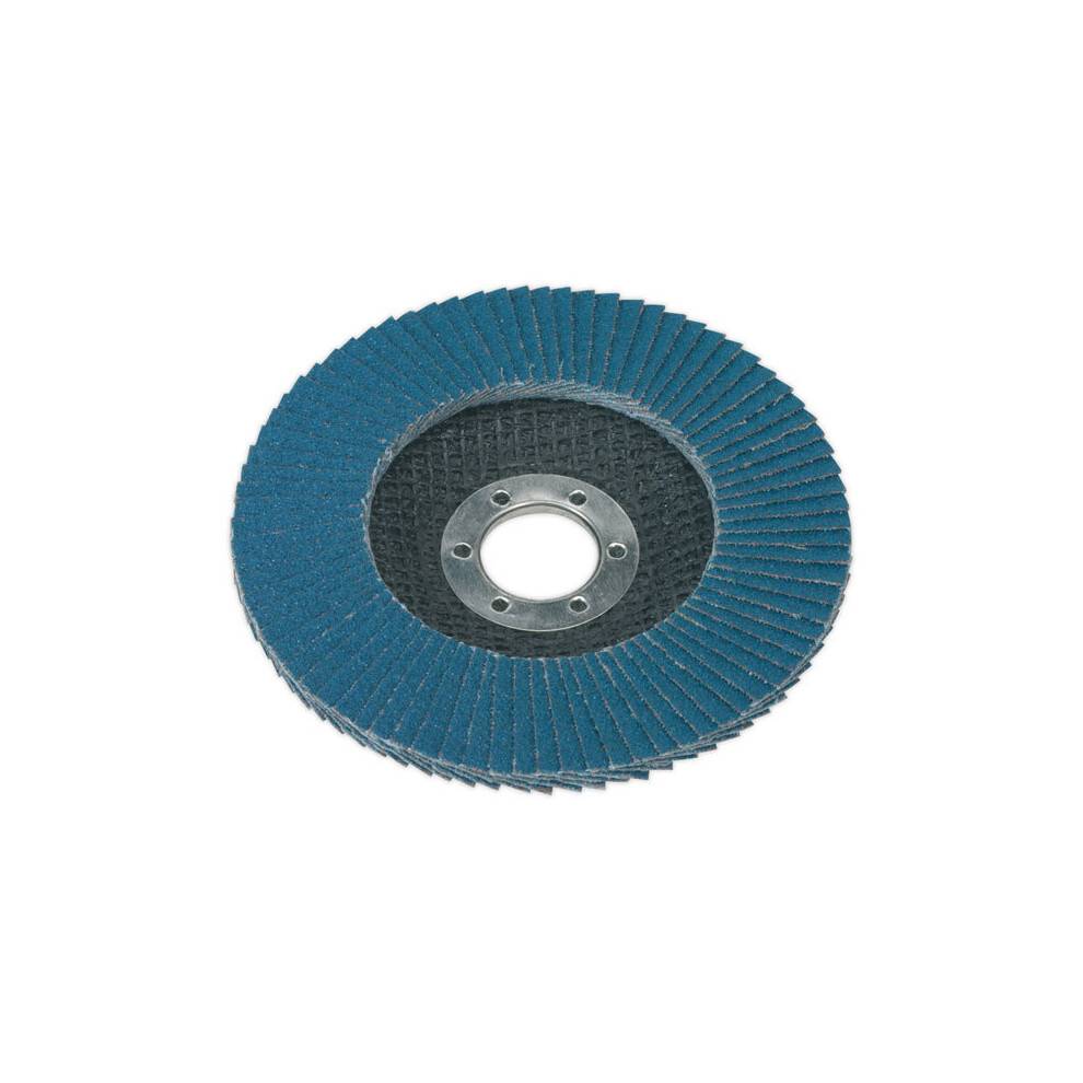 Sealey FD11540 Flap Disc Zirconium Ø115mm 22mm Bore 40grit