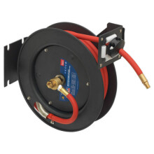 Sealey SA84 Retractable Air Hose Steel Reel 8mtr Ø10mm ID Rubber Hose