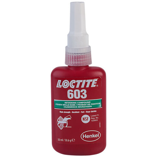 Loctite 603 Agente di ritegno per boccole e cuscinetti, 50 ml