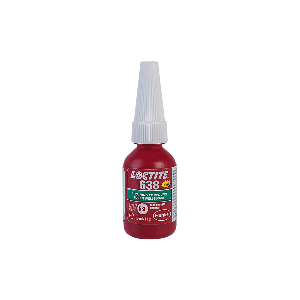 Loctite 1918981 638 High Strength Fast Cure Retaining Compound 10ml