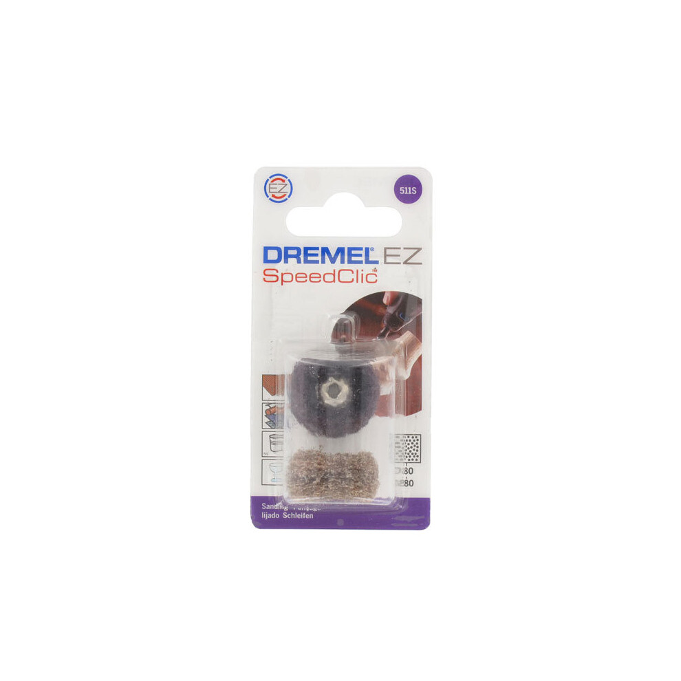 Dremel 2615S511JA 511S EZ SpeedClic Abrasive Buffs Coarse And Medium - Pack Of 2