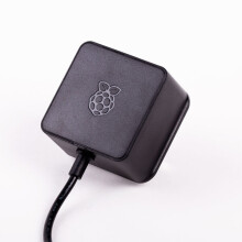 Raspberry Pi 4 Model B Official PSU, USB-C, 5.1V, 3A, UK Plug, Black