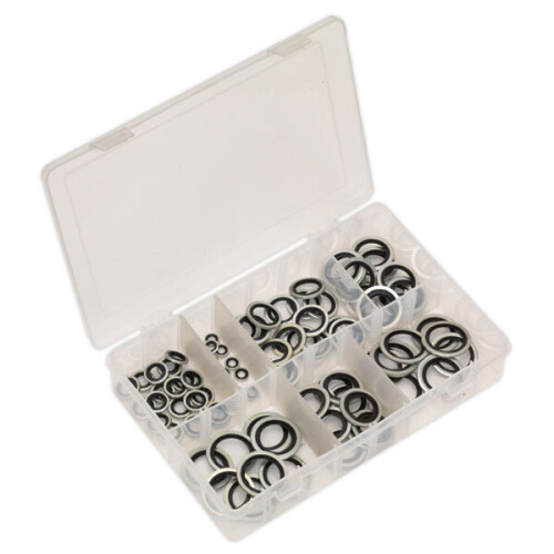 Sealey Sealey AB011DS Bonded Seal (Dowty Seal) Assortment 84pc - BSP