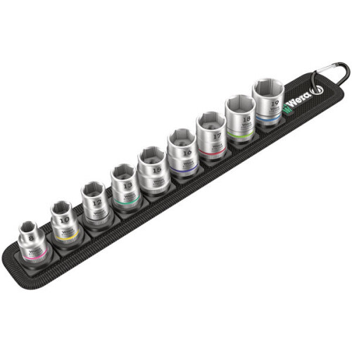 Wera Wera 05003973001 Belt B 4 Zyklop Socket Set 3/8" 9pc
