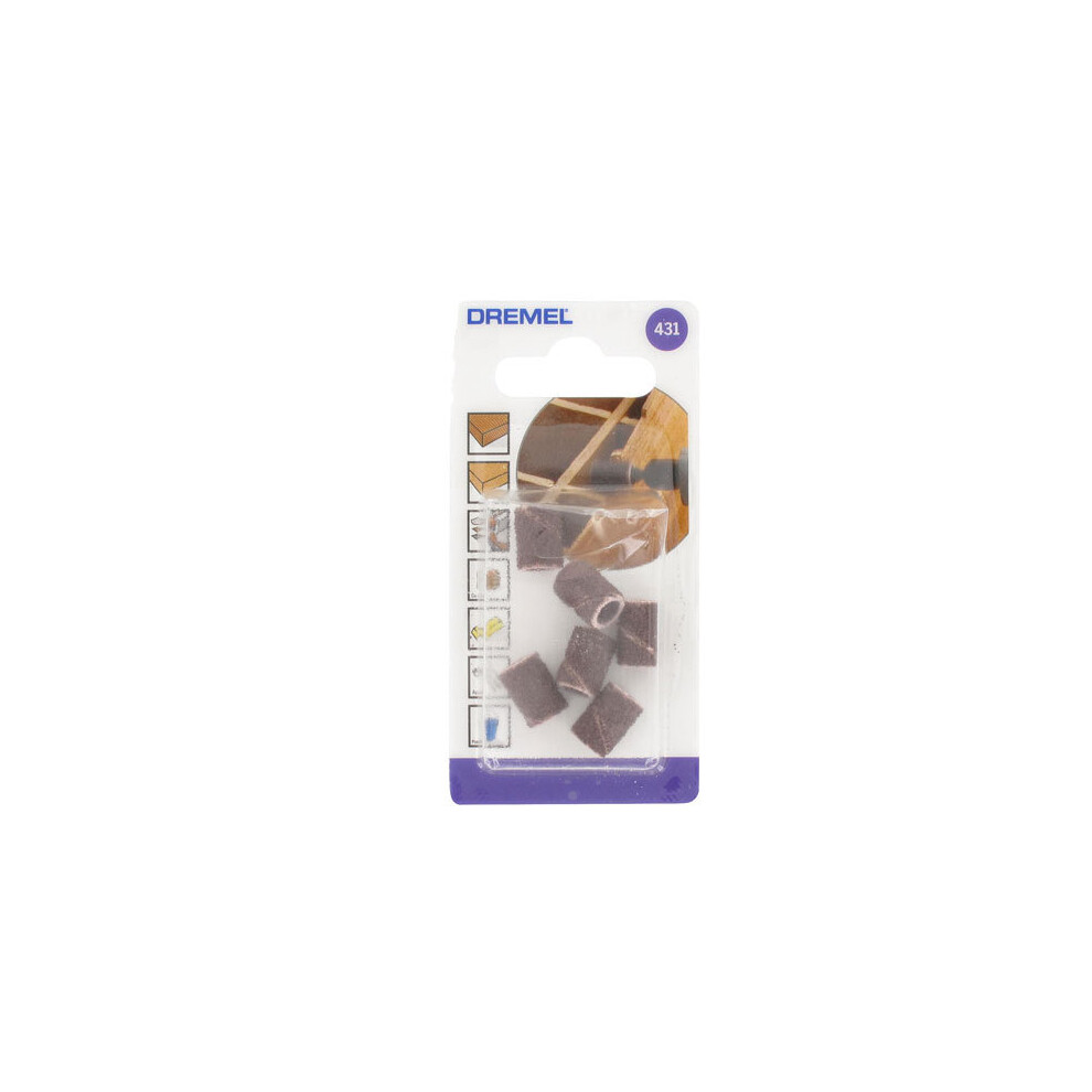 Dremel 2615043132 431 6.4Mm Coarse 60 Grit Sanding Band Multipack - Pack Of 6 8710364007257