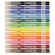 Giotto 494900 Décor Textile Fibre Pens - Pack of 12