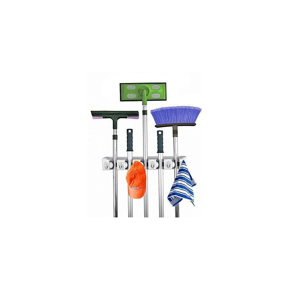 Home-It Home- It Mop And Broom Holder, Wall Mounted Garden Tool Storage Tool Rack Storage & Organization For The Home Plastic Hanger For Closet Garage Organ