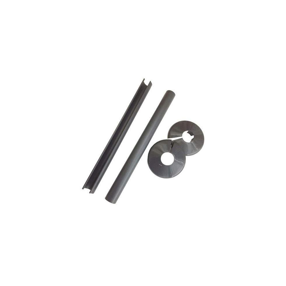 X2 Talon Snappit Radiator Pipe Covers & Collars - 15Mm Anthracite Grey 5060002359709
