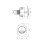 VeeBath Replacement Dual Double Flush Oval Push Button for Ideal Cistern Tank 2
