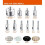 Diamond Drill Bit, Hole Saw Drill Bits Tools Set for Glass/Tile/Ceramic/Marble/Porcelain Cutting, Hollow Core Drill Bits Cutter with Diamond Coating 5