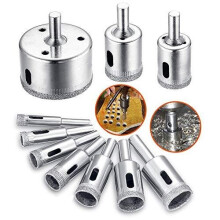 Diamond Drill Bit, Hole Saw Drill Bits Tools Set for Glass/Tile/Ceramic/Marble/Porcelain Cutting, Hollow Core Drill Bits Cutter with Diamond Coating
