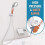 ROYALTEC Ionic Shower Head 3 Way Function, Filter Stone Replacement, Higher Pressure Water Saving, with Spare Replacements Stones 7