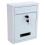 ABN Finest White Outdoor Wall-Mounted Locking Mailbox - External Post Box with 2 Keys & Fixings 1