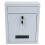 ABN Finest White Outdoor Wall-Mounted Locking Mailbox - External Post Box with 2 Keys & Fixings 5