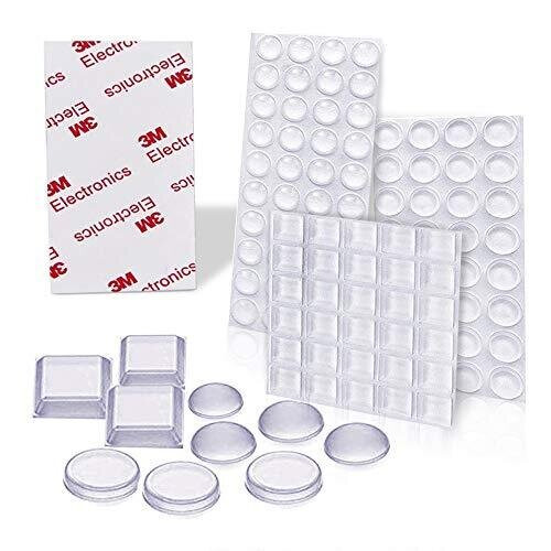 Uni-fine Clear Rubber Feet, Bumper Pads Adhesive Rubber Feet