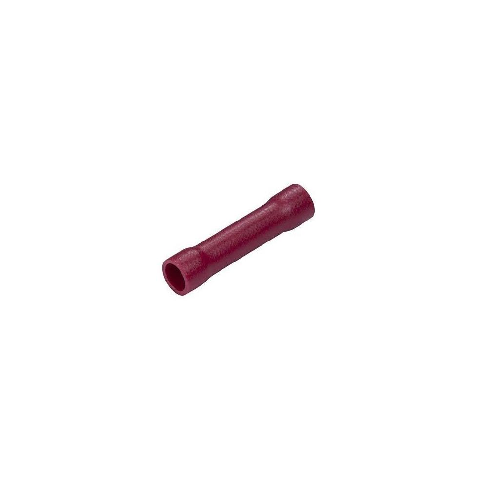 Gtse 100 Pack Of Red Butt Connectors - 3.3Mm - Premium Pre-Insulated Crimp Terminals 5060479016037